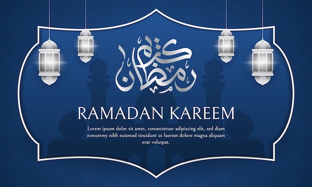 Ramadan Kareem banner design template