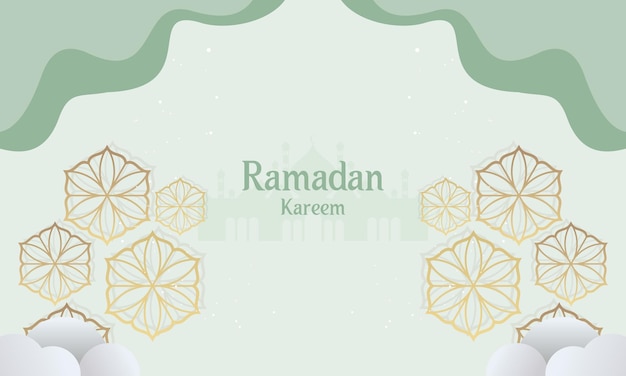 Ramadan kareem banner with a place for text