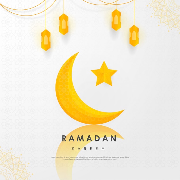 Ramadan Kareem beautiful greeting card.