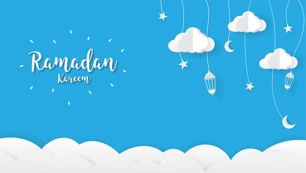 Ramadan kareem Cartoon background