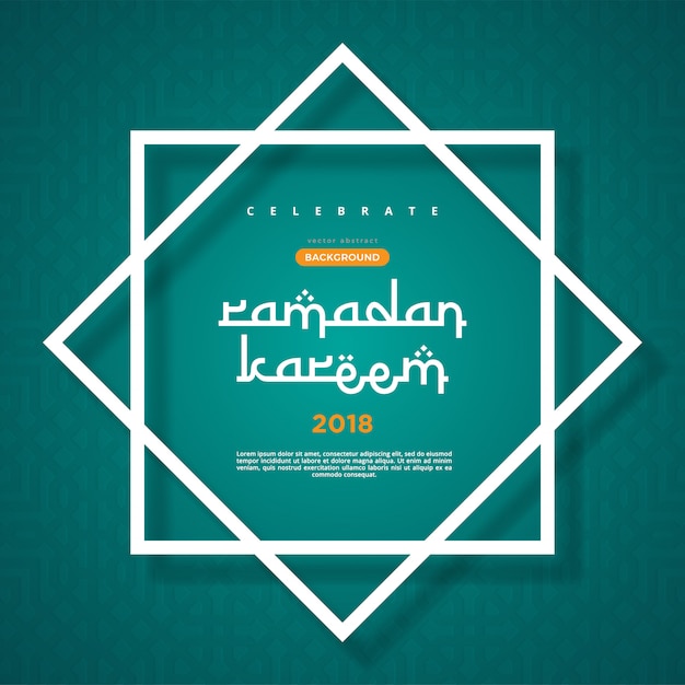 Ramadan Kareem concept banner