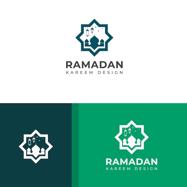 Ramadan Kareem creative vector logo design Ramadan holy month of muslims vector template Mosque logo