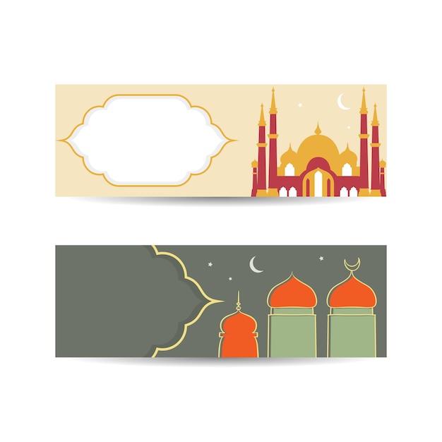 Ramadan Kareem Design Background with islamic ornament and mosque illustration Vector Illustration for greeting card poster and banner islamic background banner