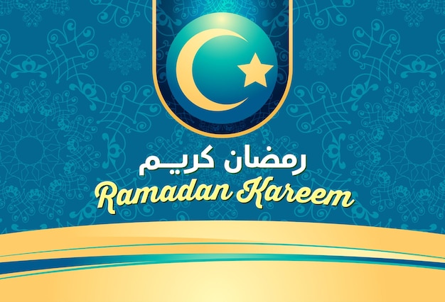 Ramadan Kareem design. on color background for Holy month Ramadan celebration.