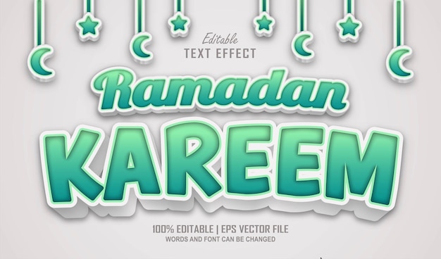 Ramadan Kareem Editable Text EFfect Style