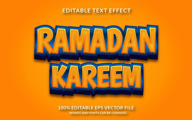 Ramadan Kareem Editable Text Effect