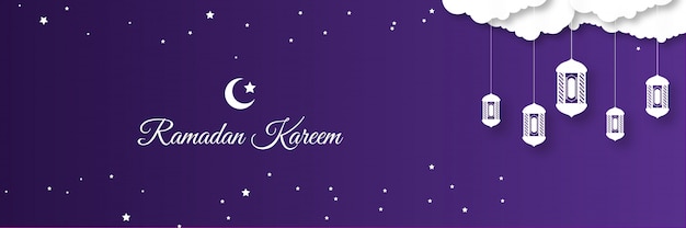 Ramadan kareem eid banner background