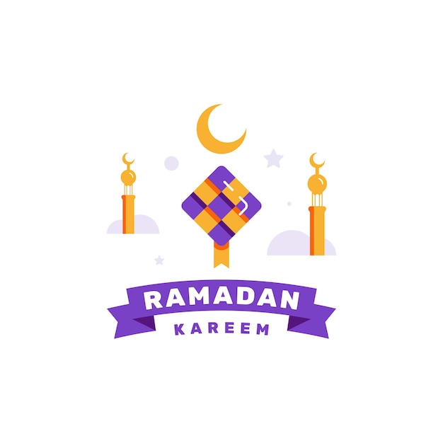 Ramadan Kareem Flat Illustration