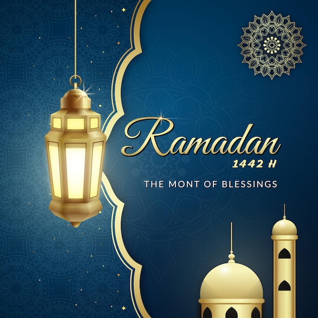 Ramadan Kareem greeting card