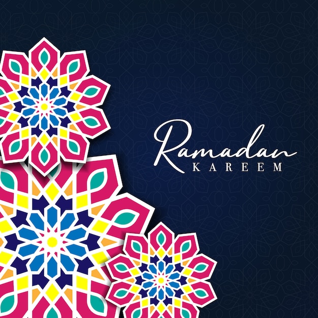 Ramadan kareem greeting card