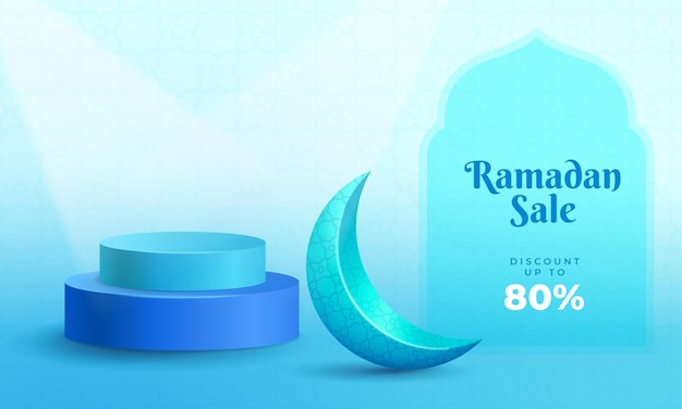 Ramadan Kareem holy month of ramadan 3d islamic ramadan sale podium for banner