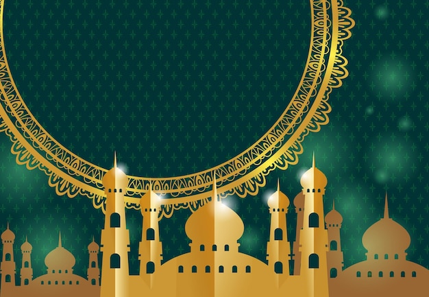 Ramadan kareem illustration in paper style