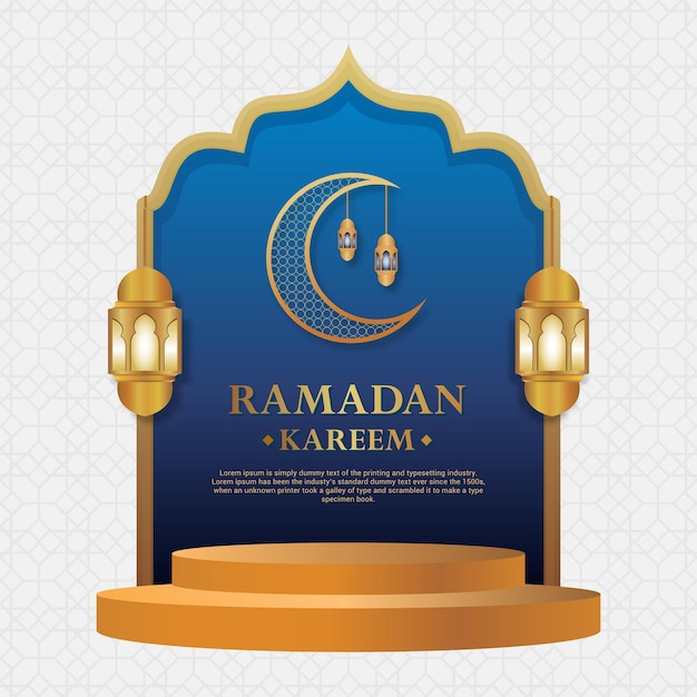 Ramadan kareem illustration template