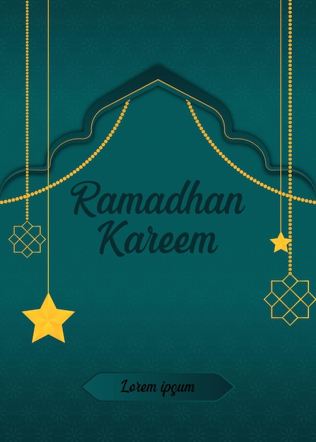 Ramadan Kareem illustration template