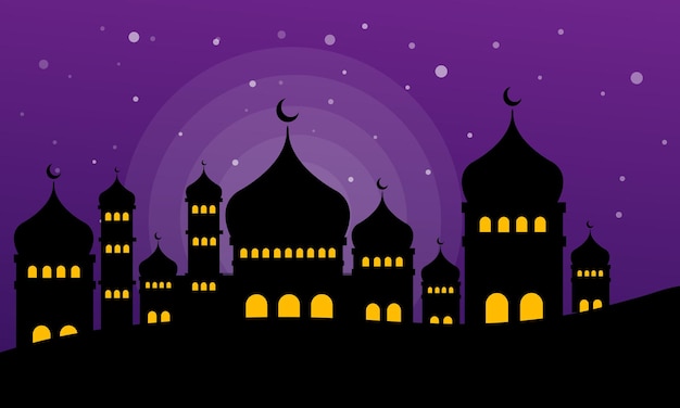 ramadan kareem illustration vector design for islamic new year event