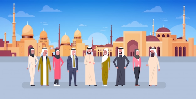 Ramadan kareem illustration with people