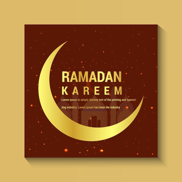 Ramadan kareem instagram post template design