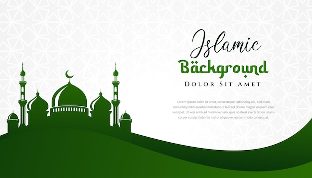 Ramadan kareem islamic background design with mosque illustration. Can be used for greetings card, backdrop or banner.