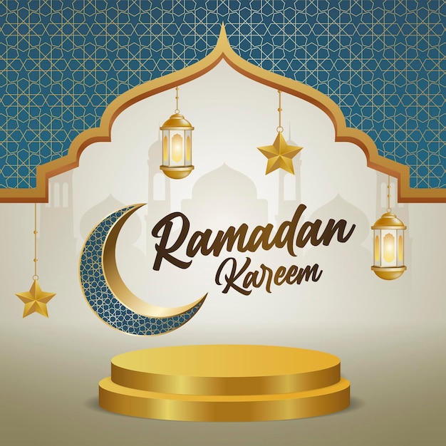 Ramadan Kareem islamic banner template