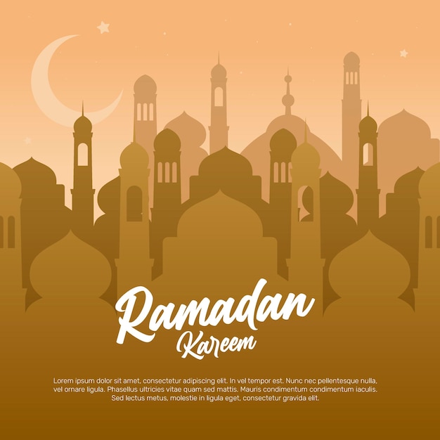 Ramadan Kareem islamic banner template