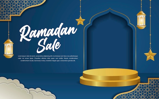 Ramadan Kareem islamic banner template