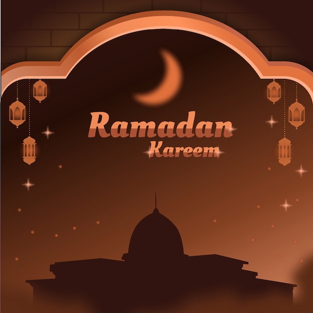 Ramadan kareem islamic greeting background