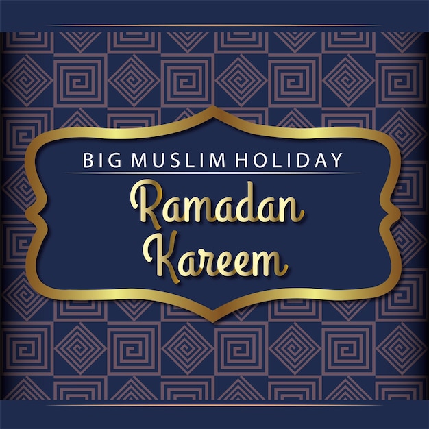 Ramadan kareem islamic greeting card background with Arabic pattern