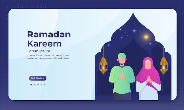 Ramadan kareem landing page