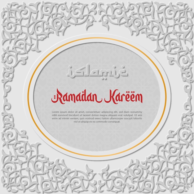 Ramadan Kareem luxury background template