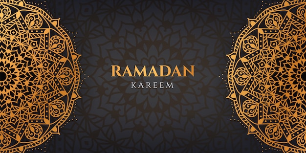 Ramadan Kareem luxury mandala pattern Arabic Islamic style background  