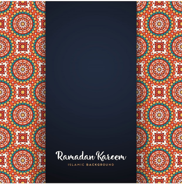 Ramadan Kareem mandala motif