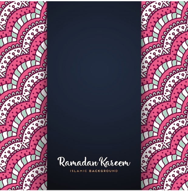 Ramadan Kareem mandala motif