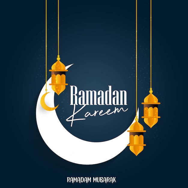 Ramadan Kareem Moon Background