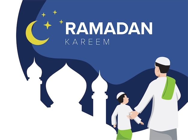 Ramadan Kareem and Moslem people