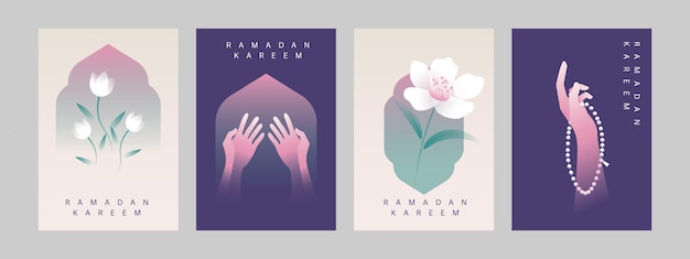 Ramadan kareem poster or cover design