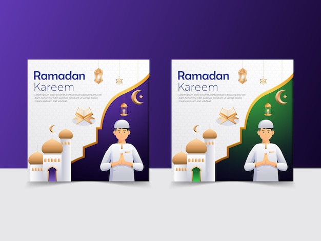 ramadan kareem traditional islamic festival religious social media banner