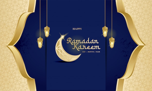 ramadan kareem with lantern