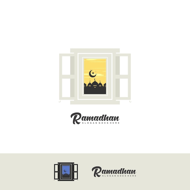 ramadan logo concept design template or vector illustration