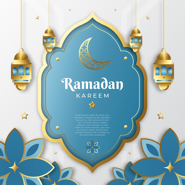 Ramadan minimalist instagram post template