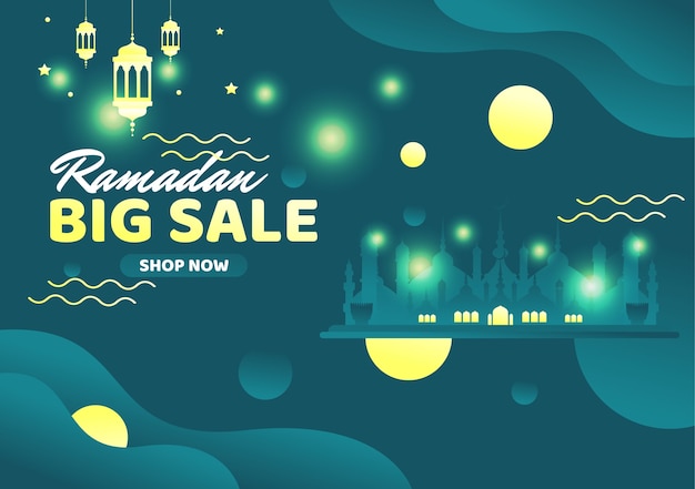 Ramadan Mubarak big sale banner