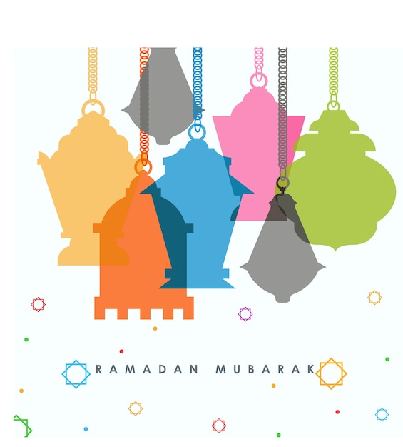 Ramadan Mubarak Lantern Background