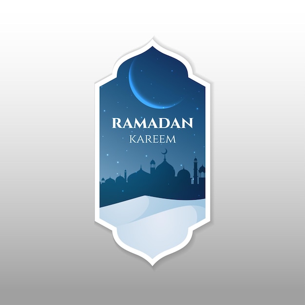 Ramadan premium label badge vector transparent background