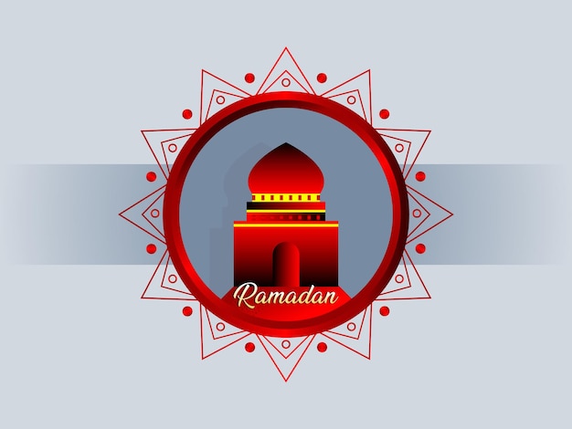 Ramadan religion vector poster