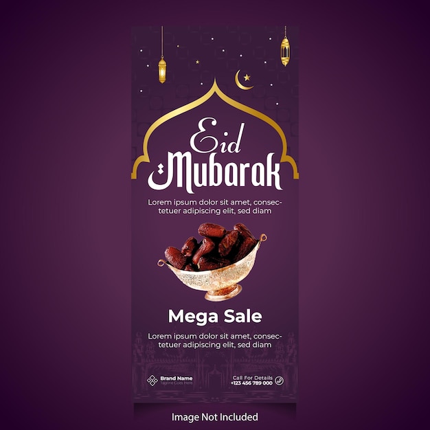 Ramadan Rollup Banner Template Design