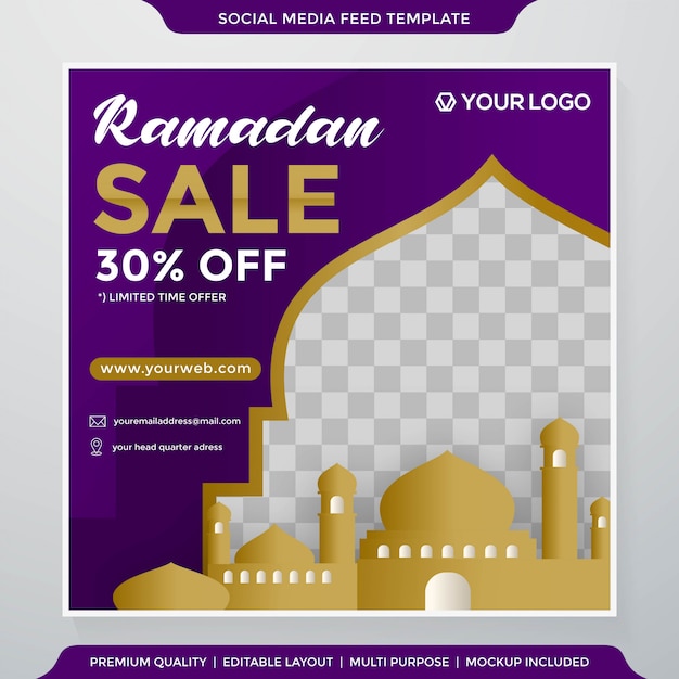 ramadan sale banner template