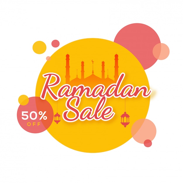 Ramadan sale concept 