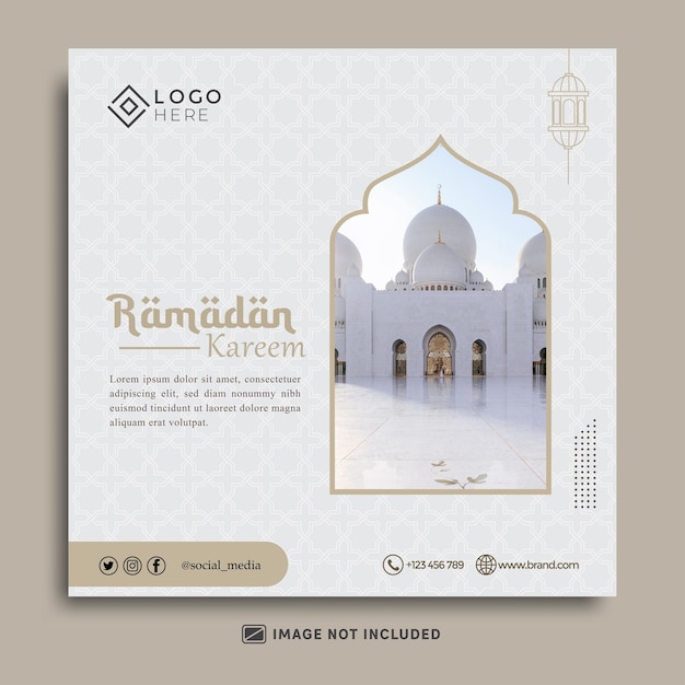 Ramadan social media post template