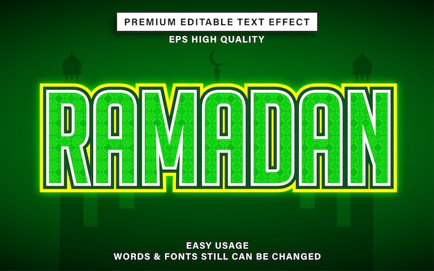 Ramadan text effect