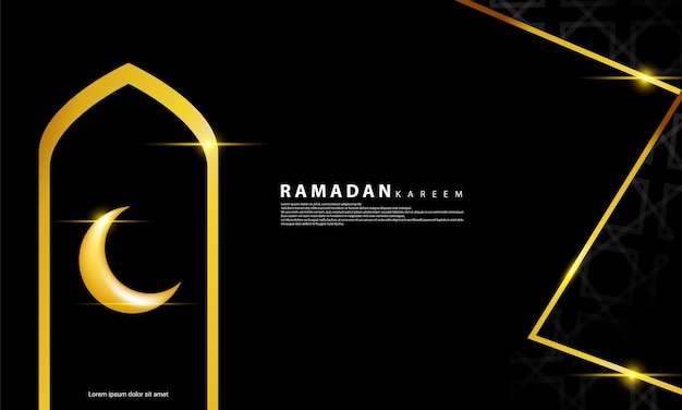 A Ramadan themed background with a mix of gold and black perfect for Islamic themed backgrounds