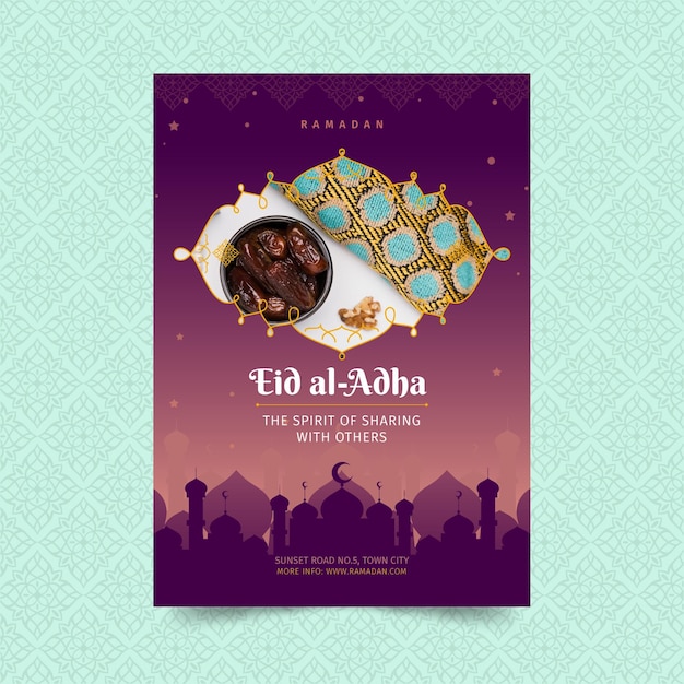 Ramadan vertical poster template